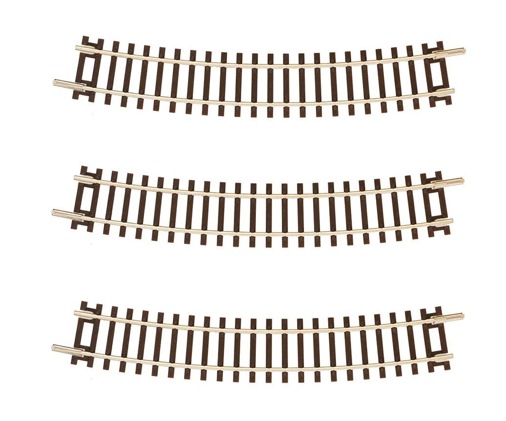 Gaugemaster GM3640204 TT:120 Gauge Sectional Curved Track R2 365mm 20 Degree x3