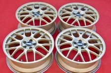 JDM 17" GOLD BBS RG345 FORGED 7J+48 5x100 RIMS SUBARU oem LEGACY BE5 BL5 STi
