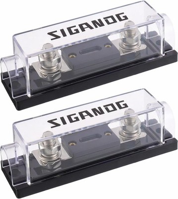 120 Amp ANL Fuse Holder 0/2/4 Gauge Fuse Block with 120A ANL Fuses for Car Audio