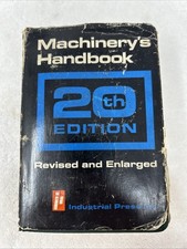 Machinerys Handbook Oberg Jones Horton 1976 20th Edition Industrial Press