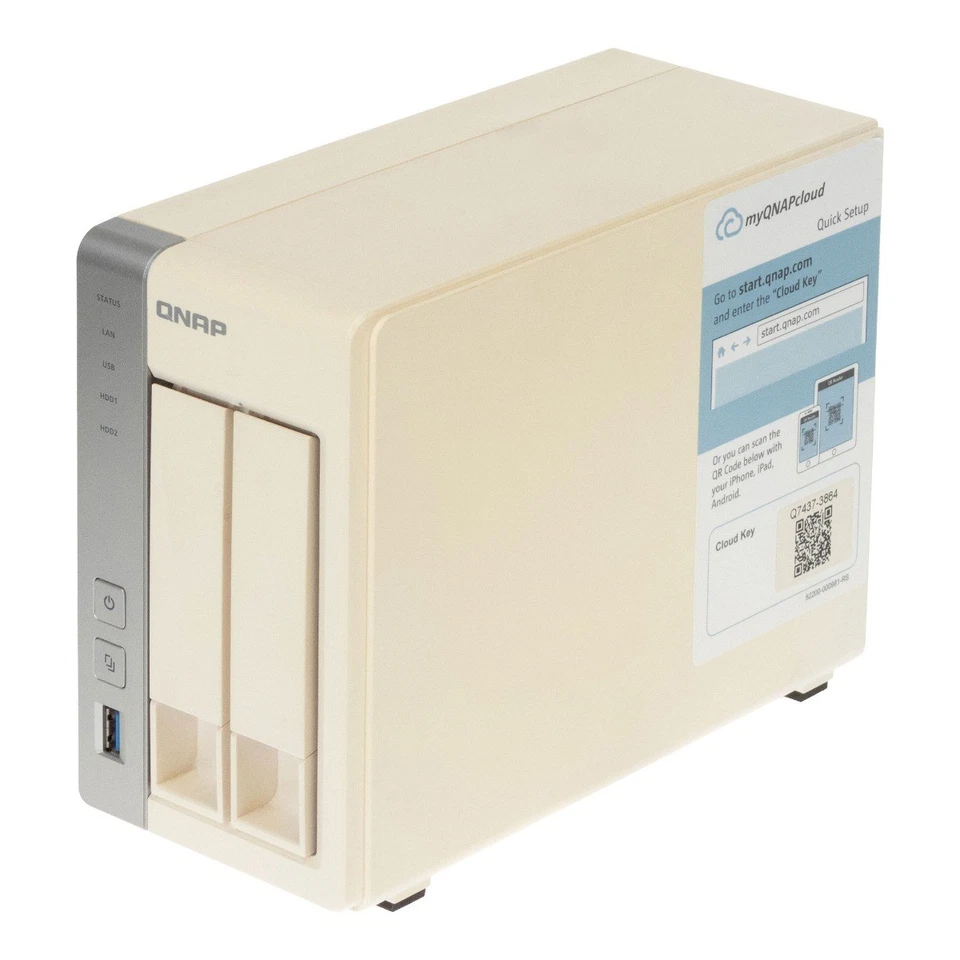 QNAP TS-231 Nas 0GB Arm Cortex A9 1.2GHz 512MB - Image 2 of 3