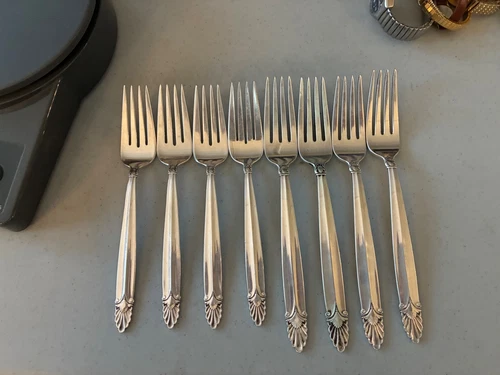 New ListingInternational Sterling 8 Forks 375 Grams Below Spot!! Check Out These Sales!!