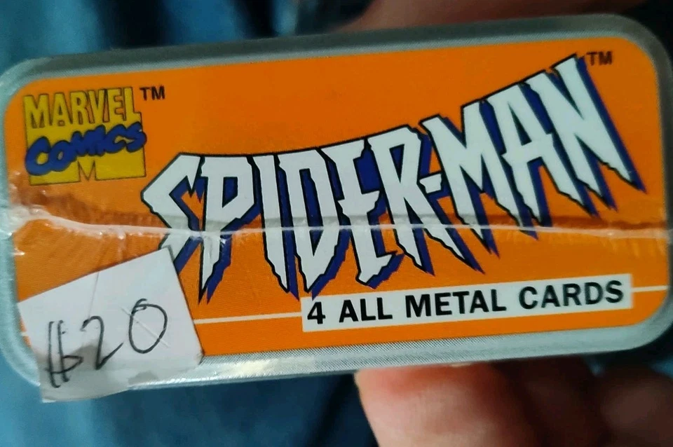 *Tarjetas metálicas de Spider-Man 1996 de colección sin abrir  Foto 3 de 3