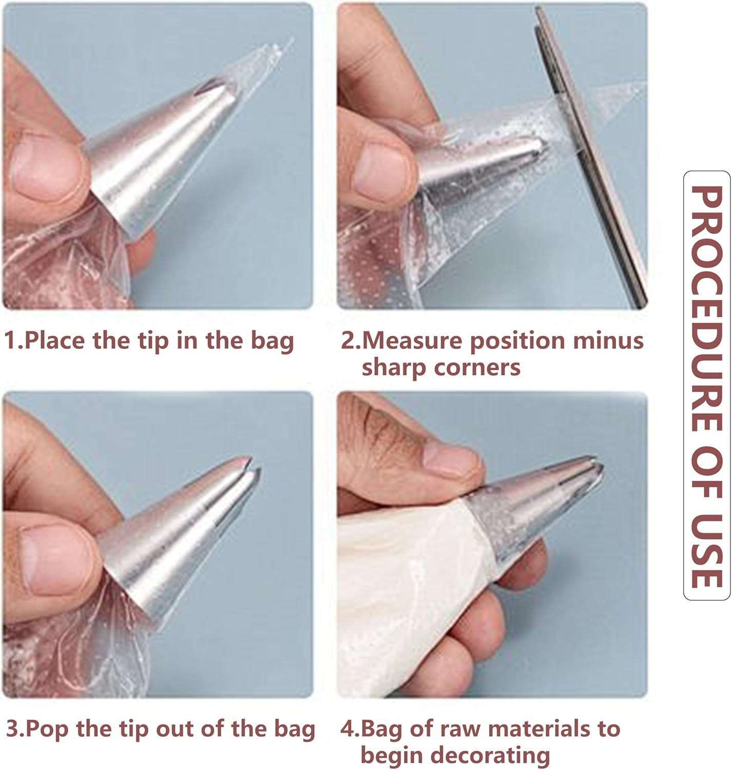 Piping Bags,100 Pieces anti Burst Piping Bags, 12 Inches, Icing Piping Bags, Dis