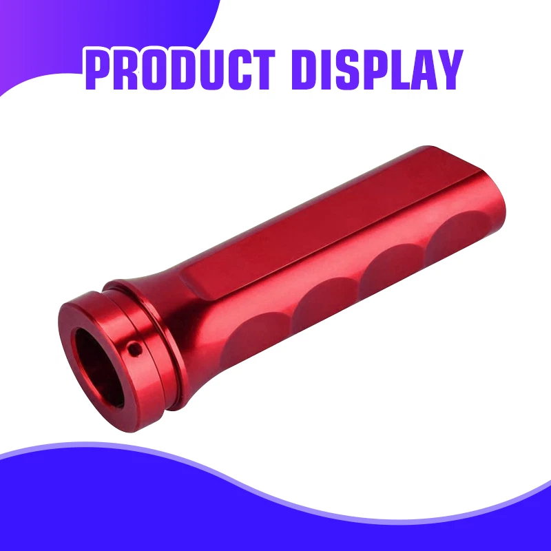 1PC RED Aluminum Car Handle Hand Brake Sleeve Universal Fitment Cover new - Imagem 2 de 4