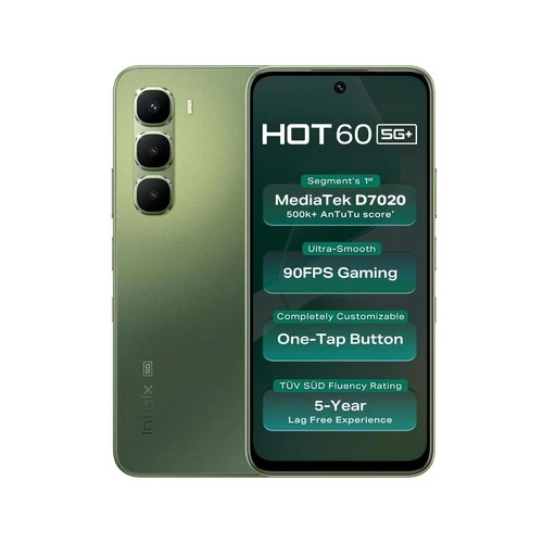 Infinix Hot 60 5G+ Green128GB 6GB RAM Dimensity 7020 Processor Global Version