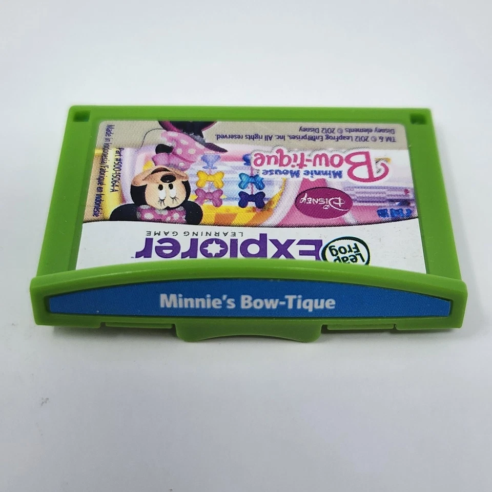 LeapFrog Explorer Minnie Mouse Bow-tique Learning Game for LeapPad 1 2 3 GS - Image 3 of 4