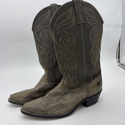 Vintage NOCONA BOOTS Schlangenleder Cowboystiefel Herren Gr. US 10 1/2D Größe 10 1/2 - Bild 1 von 13