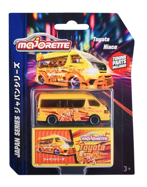Majorette Japan Series Toyota Hiace Gelb 1:64 Die Cast Metal Model Neu Kasten-image