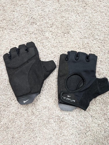 Nike VPR Weightlifting Gloves Womens Large Black Half Finger Gym Training Padded