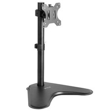 VIVO Single Monitor Desk Stand, Holds Screens up to 32 inch 18" Tall, Black