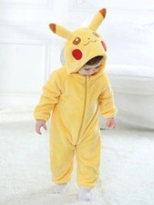 Pikachu Pajamas Kigurumi Cute bodysuit cosplay XMAS Costume Baby