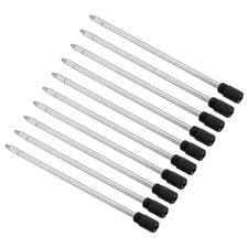 1mm Ink Pen Refills, 10 Pcs Ballpoint Refill Medium Point Metal Compatible Black