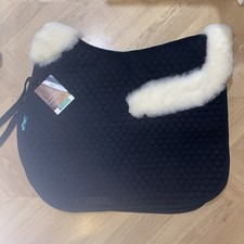 Griffin Nuumed HiWither GP Saddle Pad With Wool Collars - Large  - Black