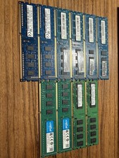 Mixed Lot Of Ram, 8 STICKS DDR3, 2 STICKS DDR2 - 10 STICKS TOTAL  UNTESTED 