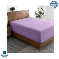 Lavender Twin XL Deep Pocket Microfiber Fitted Sheet - Wrinkle-Free  Ultra-Soft