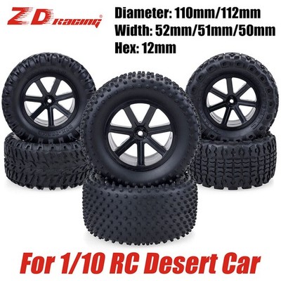 4x Desert Wheels Reifen 12mm Hex für 1/10 Corally Kyosho Ultima Hobao HPI RC Car