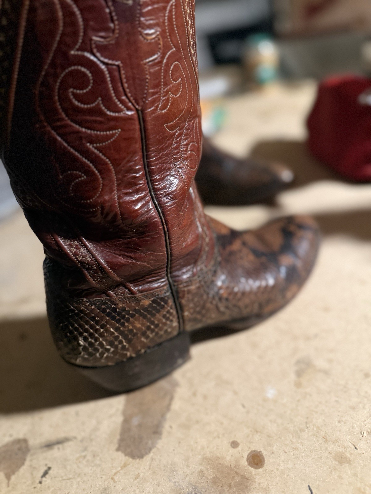 Lucchese Classics Men's 11D Genuine Python Snakes… - image 8