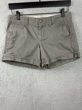 Old Navy Perfect Khakis 5" Women's Shorts Size 12 Olive Green Favorite Low Rise