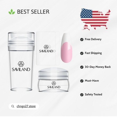 4PCS French Tip Nail Stamp Kit - DIY Jelly Stampers for Perfect Manicures