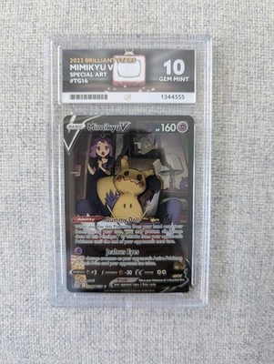 Pokémon TCG Karte Mimikyu v TG16/TG30 Brilliant Stars Trainer Ace 10