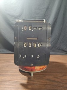Vintage Gasoline Pump Meter From An Old Shell Station. Works. Good Condition.