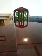 Dark Wood Mahogany 4 Chairs Dining Table