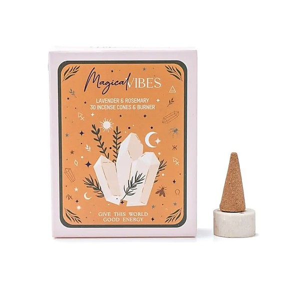RäUcher Set RäUcherkegel Celestial Magic Magical Vibes -- 48 G + Teelicht-Halter-image