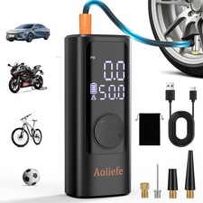 Tire Inflator Portable Air Compressor,150 PSI Mini Rechargeable Tire Pump with