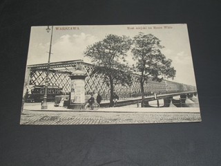 Russia Poland 1913 Warsaw postcard to switzerland 6083