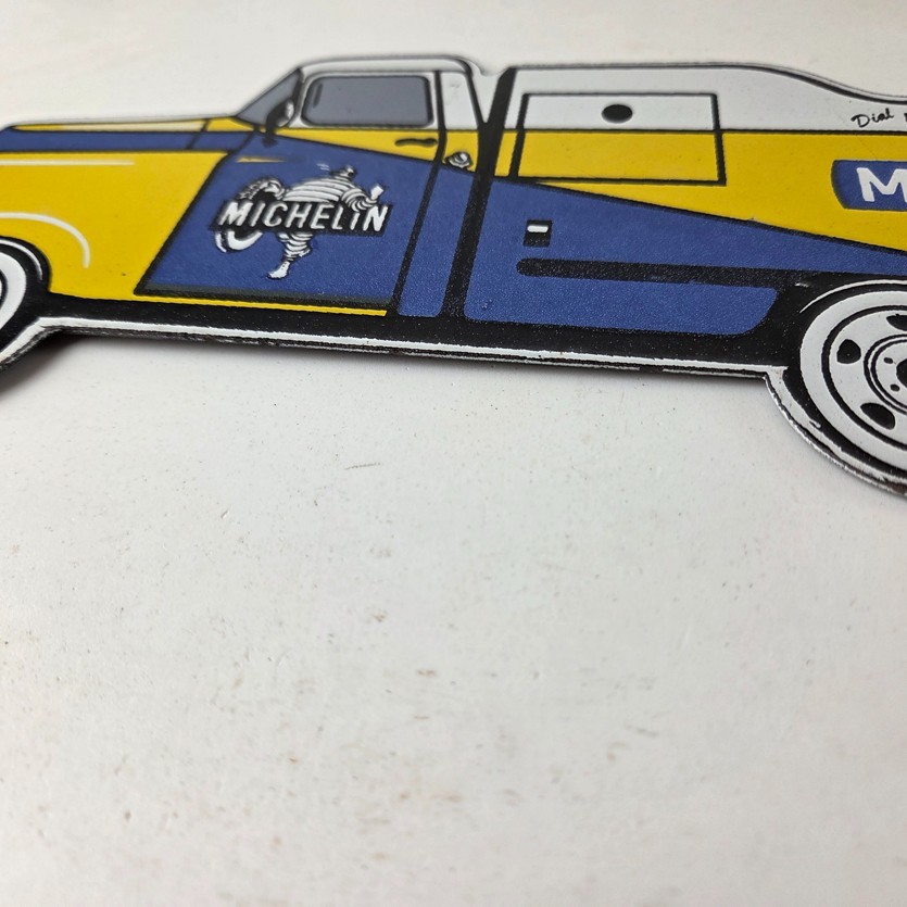 Vintage Michelin Tires Bibendum Sign - Gas Pump Automobile Sales & Service Sign