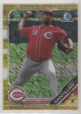 2019 Bowman Chrome Prospects Gold Shimmer Refractor 11/50 Antonio Santillan 7m3