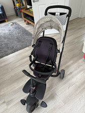 smarTrike Black/Grey Pushchair Canopy Safety Harness Rubber Tyres 6m+