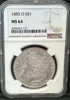 1885-O Morgan Dollar NGC Certified MS64