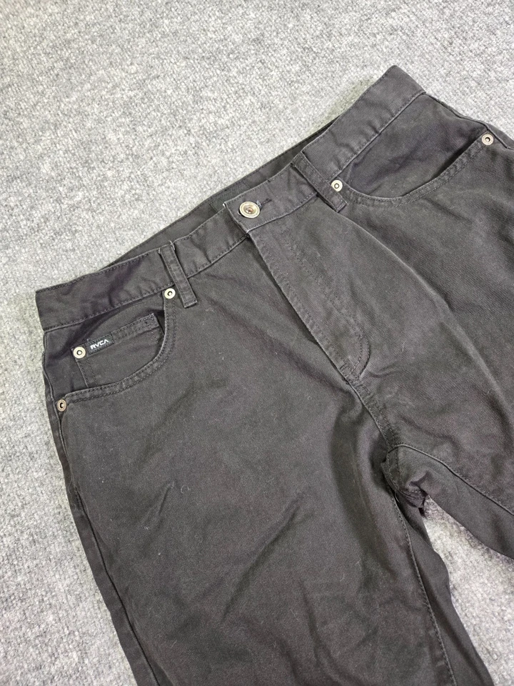 RVCA кинжалы брюки черный 32 Slim Fit эластичной саржи джинсы Skatewear - Изображение 4 из 4