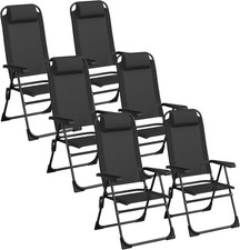 Gartenstuhl Hochlehner Klappstuhl Set Campingstuhl Klappbar Balkonstühle Faltbar