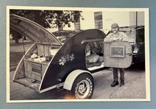 Vintage Teardrop Camper Trailer - Artistic History!