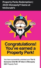 Mcdonald’s Monopoly Tier 1-8