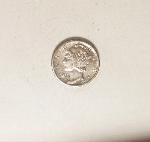 1936-S Mercury Silver Dime grades CH AU, Lustrous, Light Toning, Well Struck.