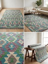 Large Handmade Kilim Rug Flat Weave 300x200cm New