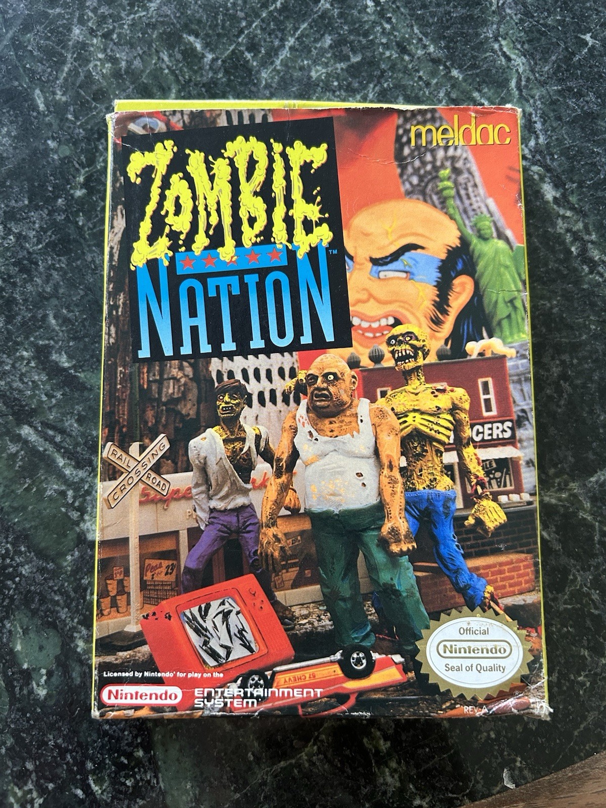 Zombie Nation (NES) Authentic! Complete! Tested! Works! Good!