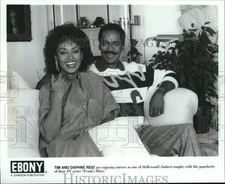 1988 Press Photo Actors Tim and Daphne Reid, Stars of "Frank's Place" TV Series