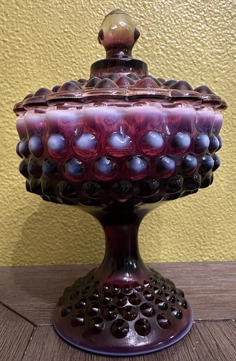 Fenton Plum Opalescent Hobnail for sale | eBay