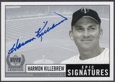 1999 Upper Deck Century Legends Epic Signatures Harmon Killebrew AUTO