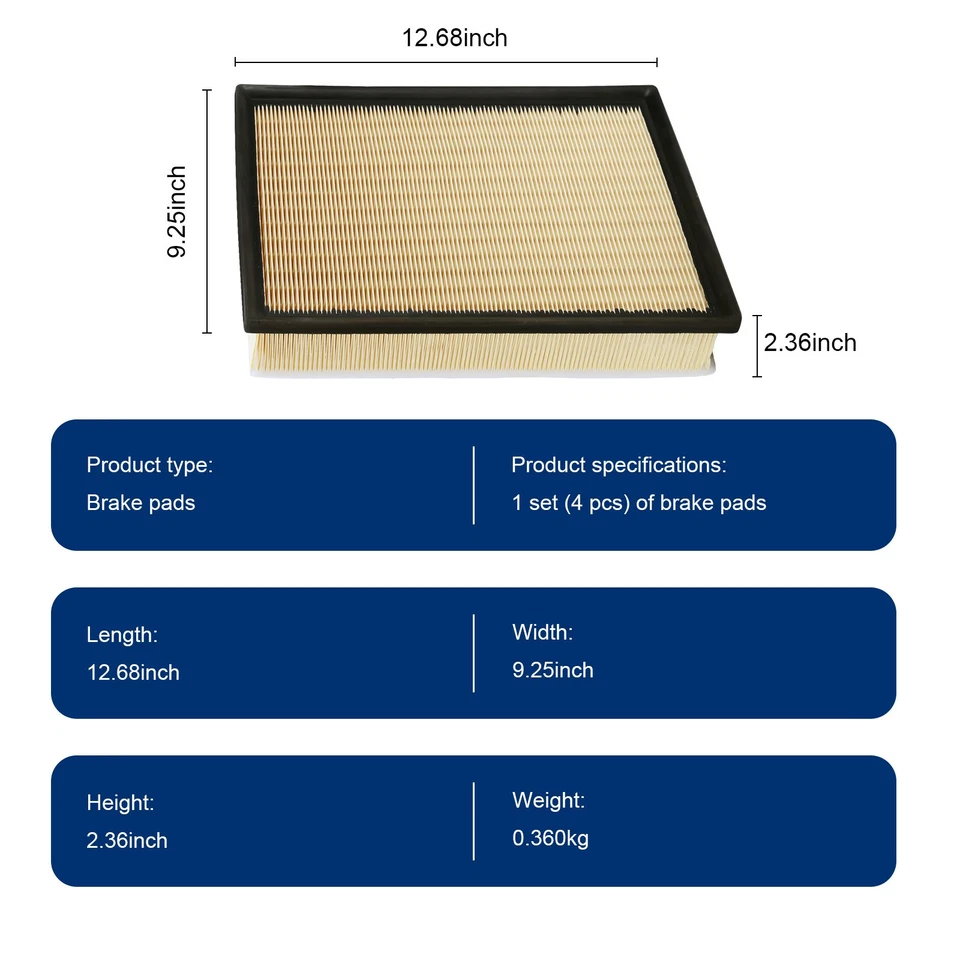 Filtro de aire del motor 17801-38050 para Toyota 4Runner Lexus GX460 2010-2022 Foto 2 de 4