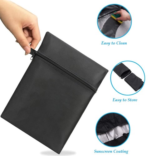 Outdoors Lawn Mower Cover Waterproof Heavy Duty 210D Polyester Oxford UV Prot... - Picture 5 of 6