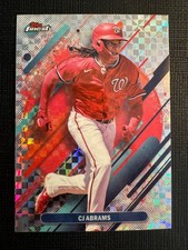 2025 Topps Finest C.J. Abrams #292 Checkerboard Refractor Nationals
