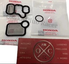New GENUINE OEM Honda VTEC Solenoid & Spool Valve Filter Gasket Screen Set ORing