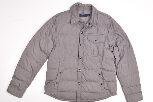 Polo Ralph Lauren piumino trapuntato misto cotone uomo taglia large grigio - Foto 2 di 11