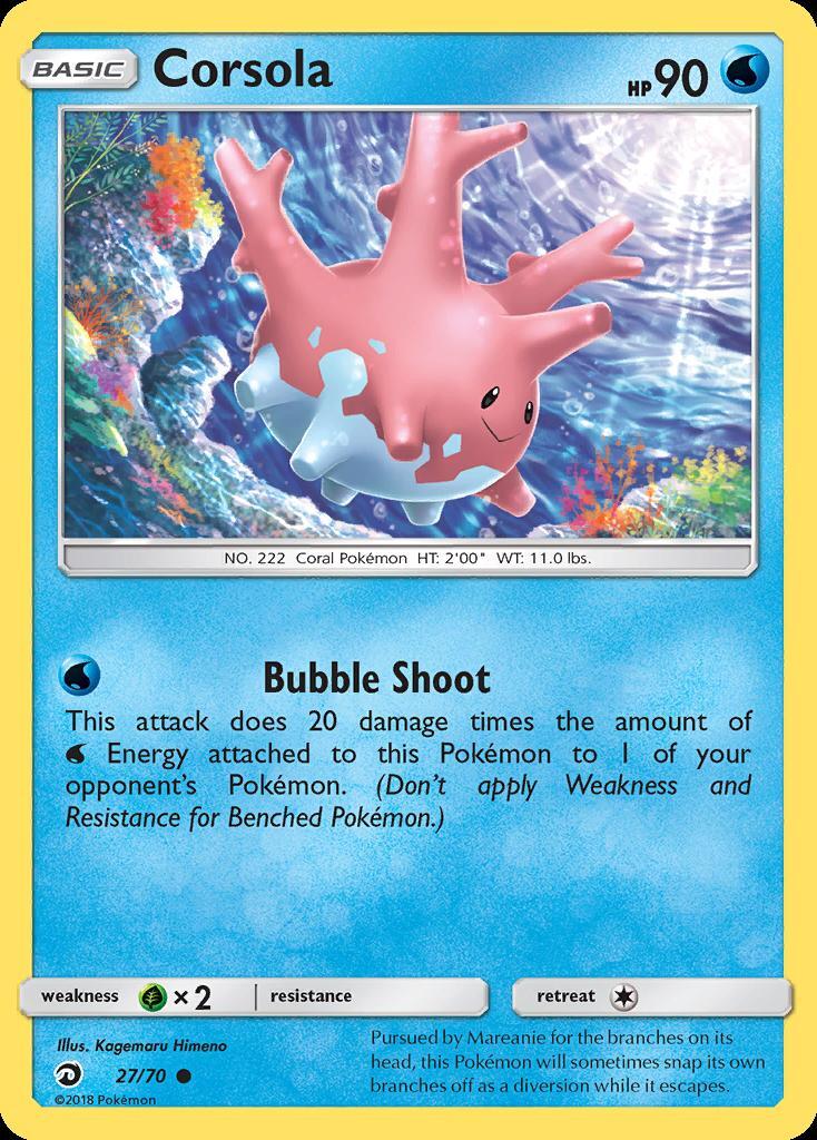 Pokemon Corsola (27/80) Dragon Majesty LP